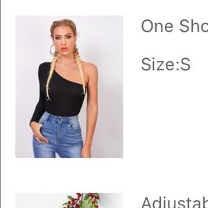 One Shoulder Fitted Top